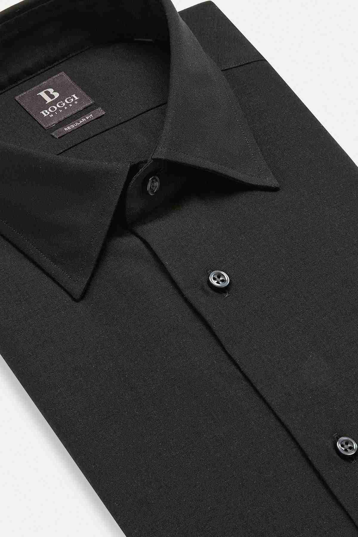 CAMISA FORMAL NEGRA REGULAR FIT