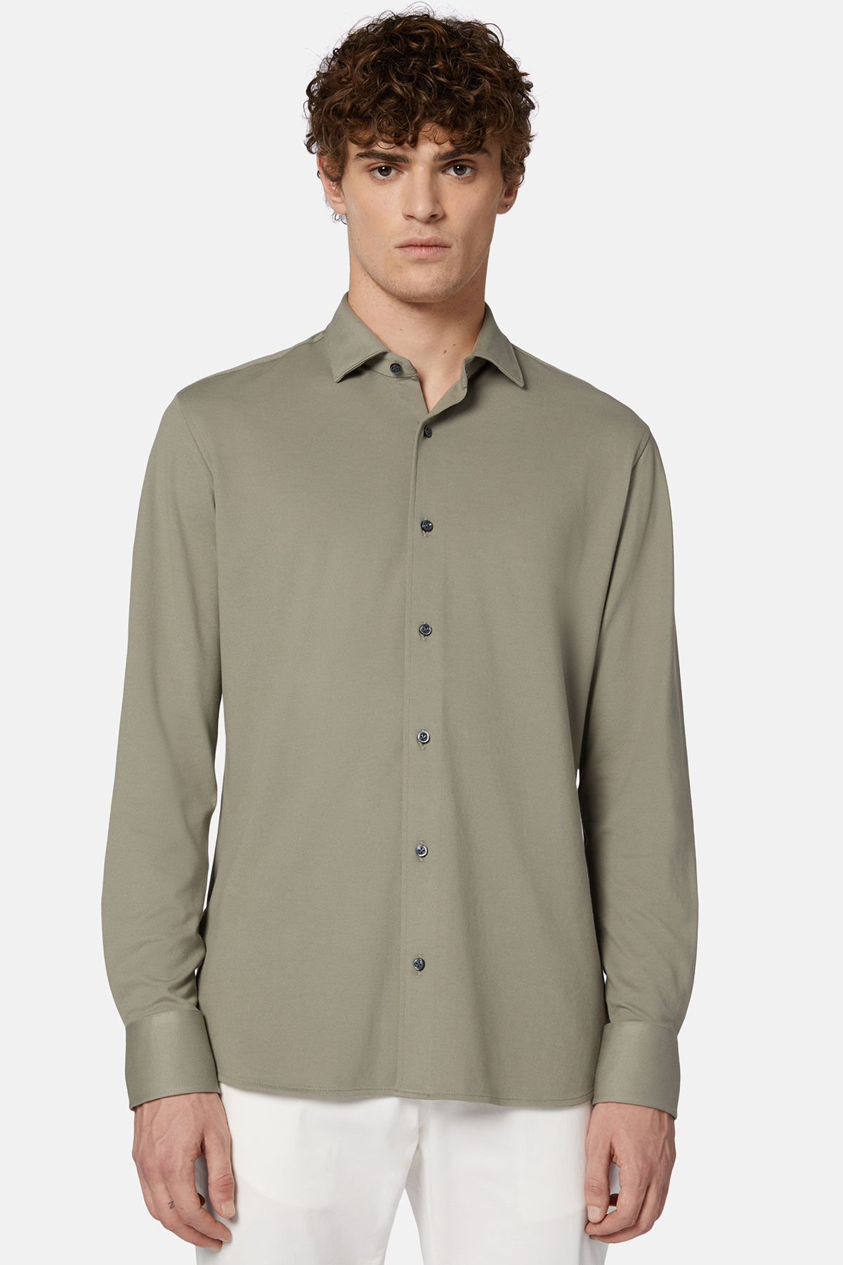 CAMISA CASUAL BOGGI VERDE OSCURO