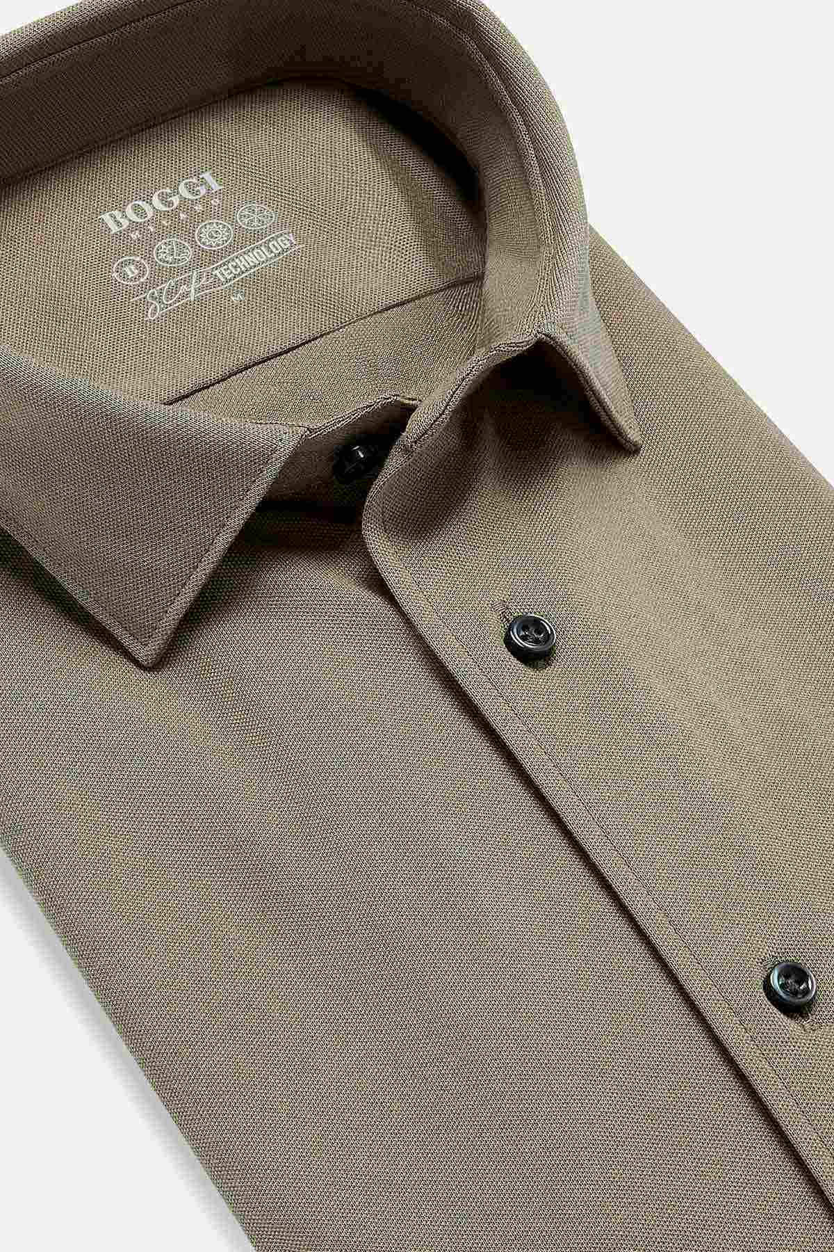 CAMISA CASUAL BOGGI VERDE OSCURO