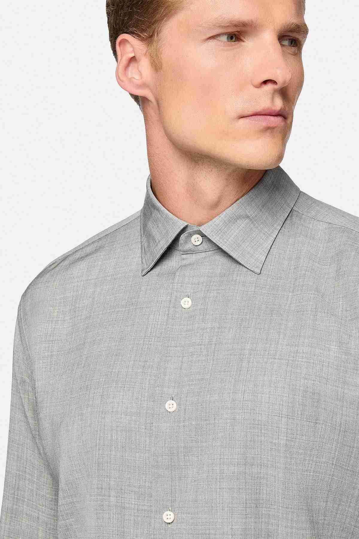 CAMISA FORMAL GRIS REGULAR FIT