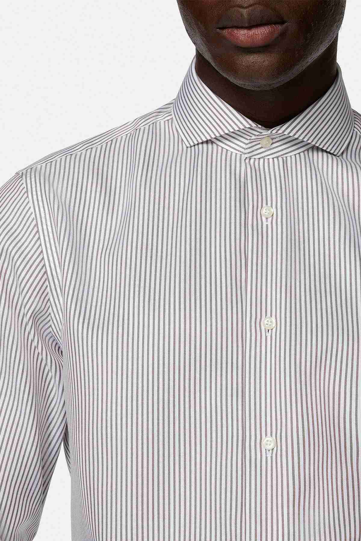 CAMISA FORMAL CAFÉ REGULAR FIT