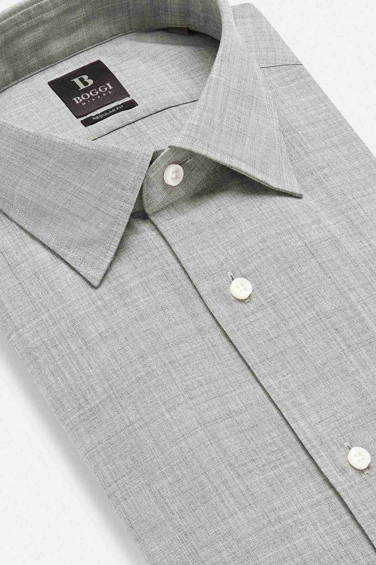 CAMISA FORMAL GRIS REGULAR FIT