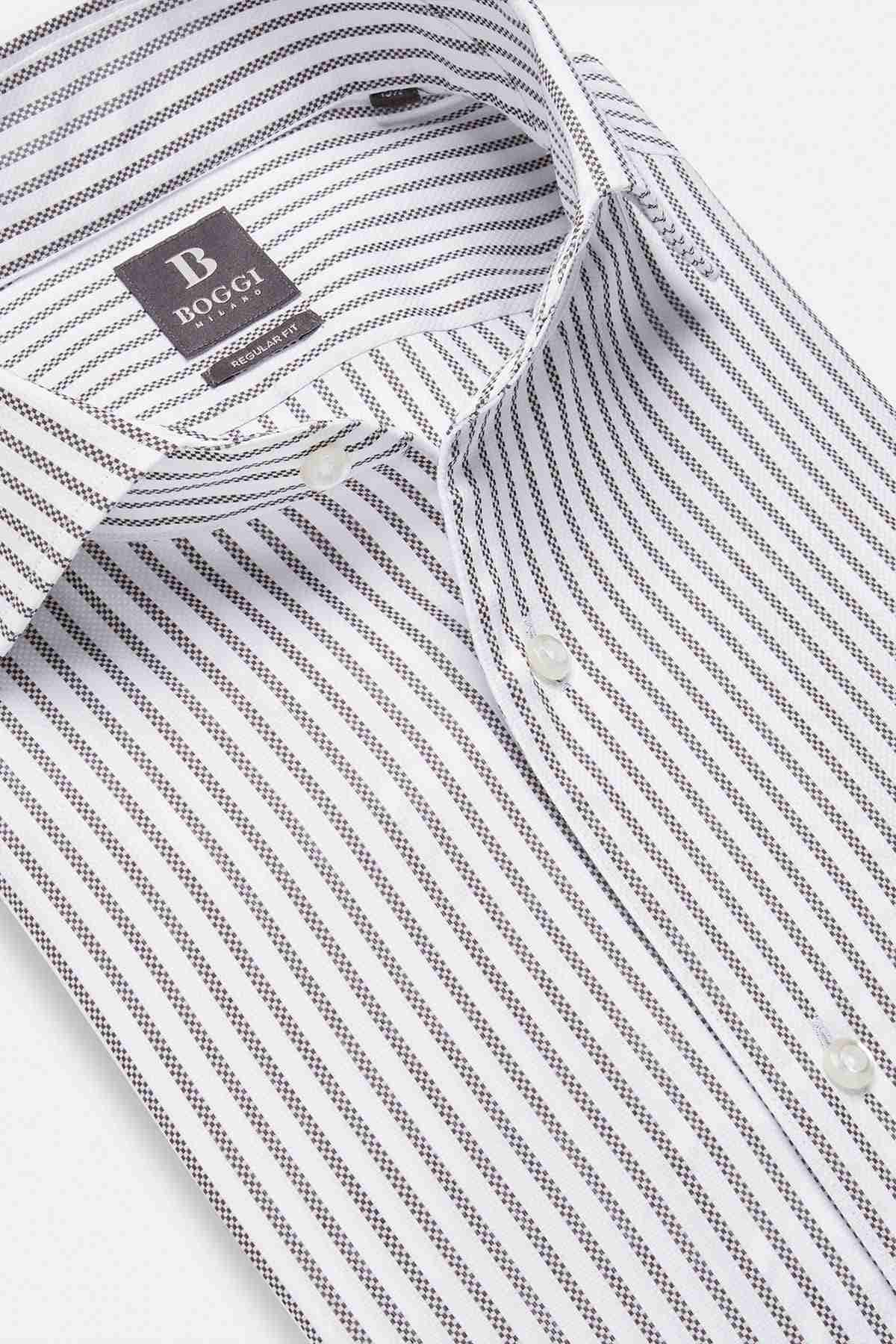 CAMISA FORMAL CAFÉ REGULAR FIT